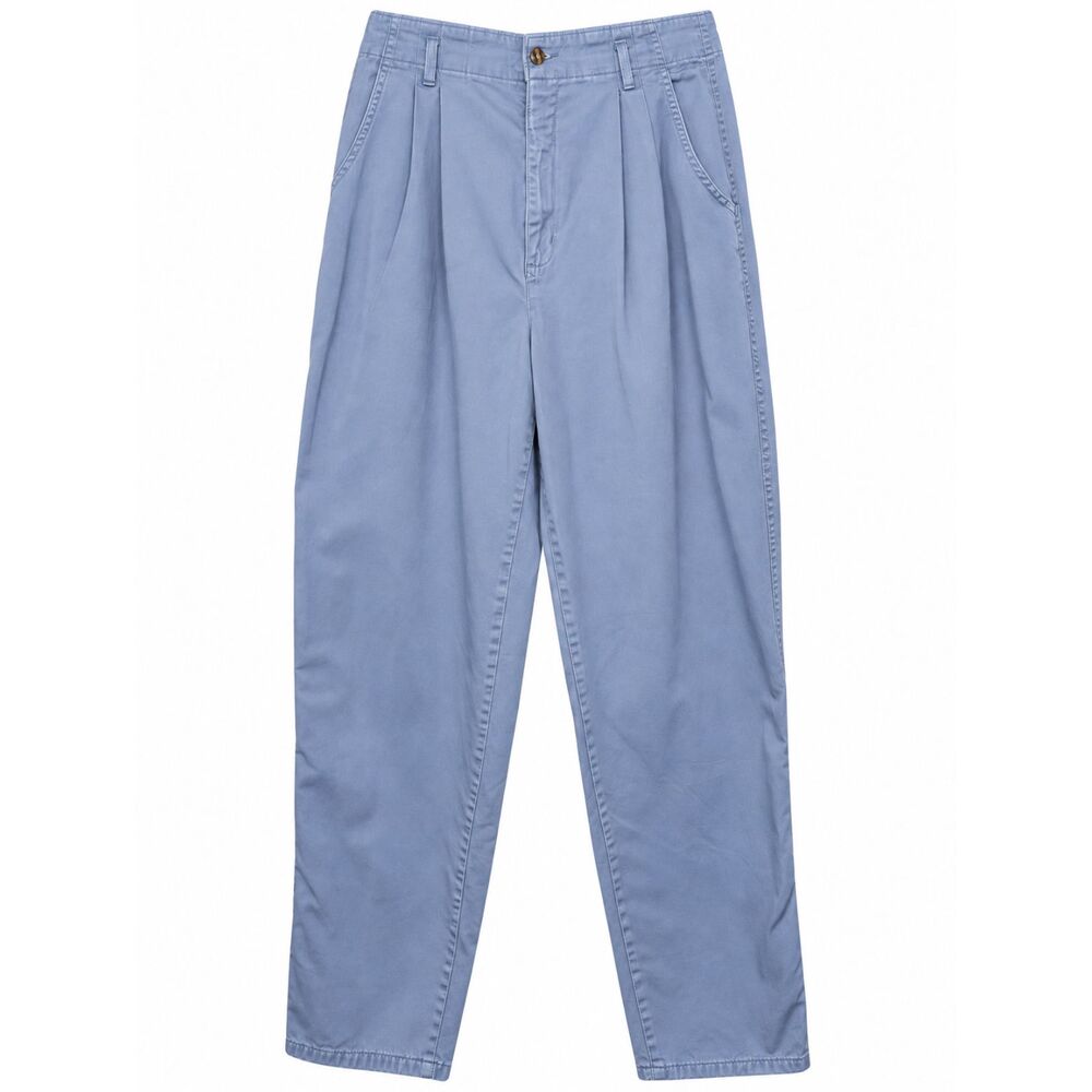 Vintage Dockers Light Blue Pleated Trousers High Rise Relaxed Fit Chino Pants